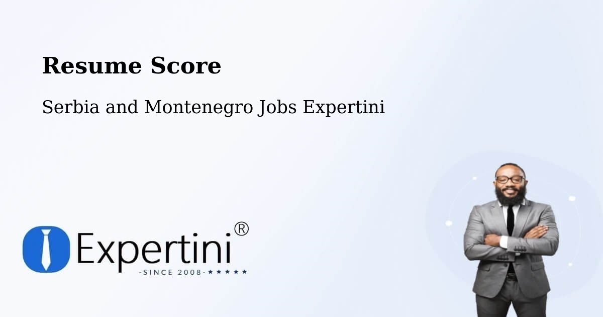Resume Score & Job Description Match Tool – Dryden - Serbia and Montenegro Jobs Expertini